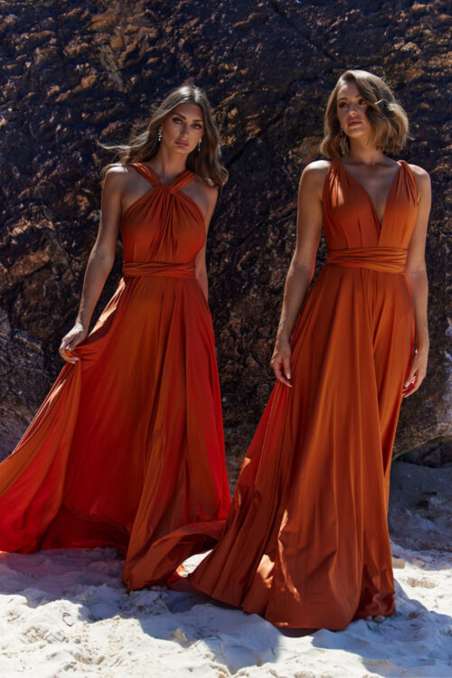 PO31 burnt orange wrap dress front 1000x1500 1