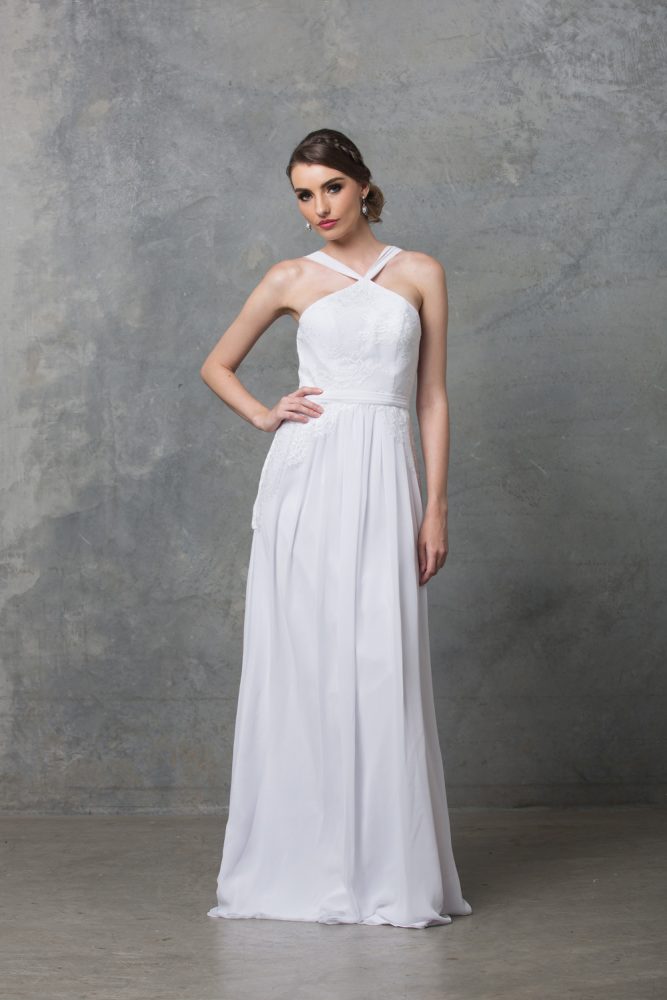 Bella Debutant Dress TO60 Pure White