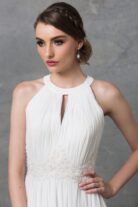 Chiarie Wedding Dress TC229 V White Close Up