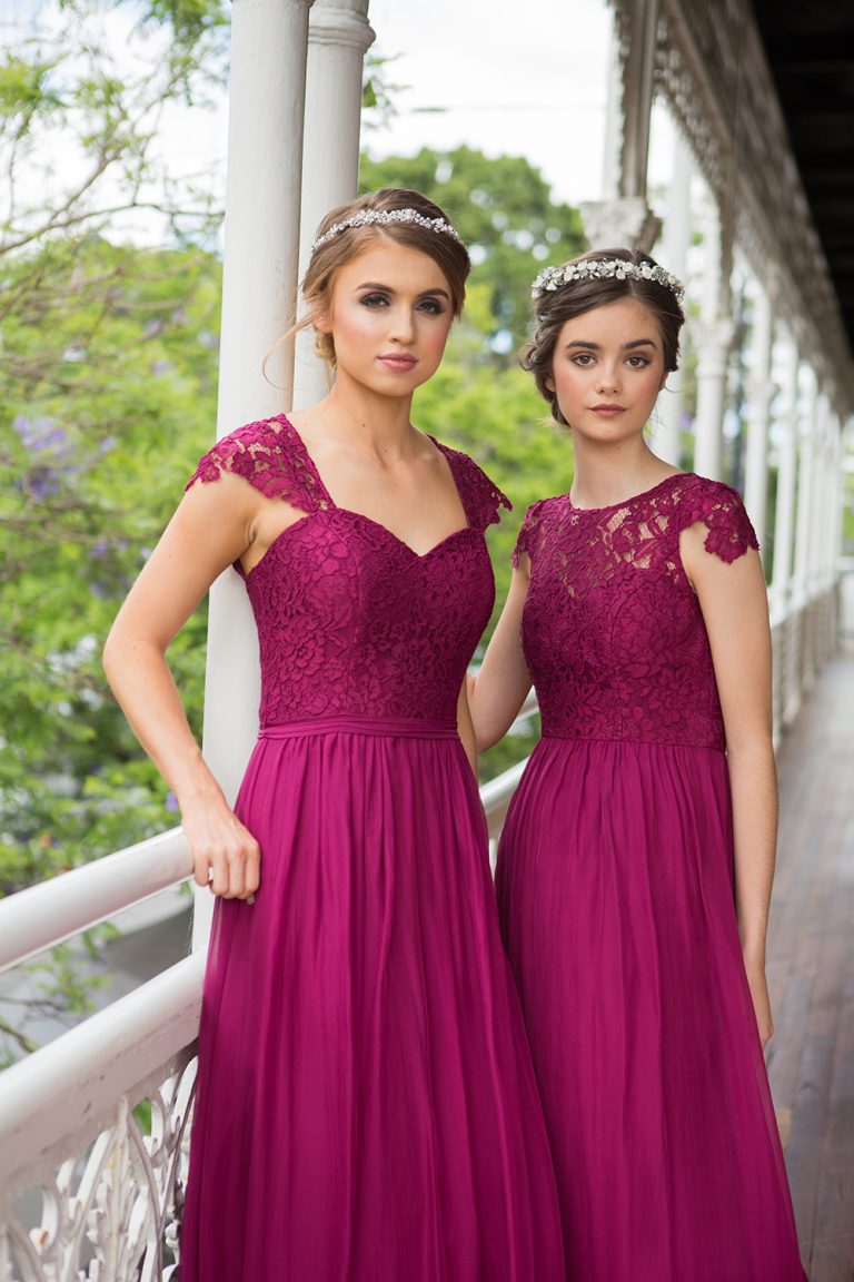Berry Coloured Bridesmaid Dresses ...