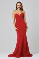 Lacie Strapless Mermaid Evening Dress PO886 Red