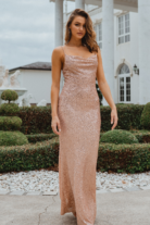 TO860 Sydney bridesmaid dress in rose front
