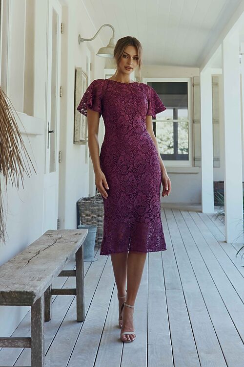 Women's Emerson Poplin Puff Sleeve Midi Dress | Women's Sale |  Abercrombie.com